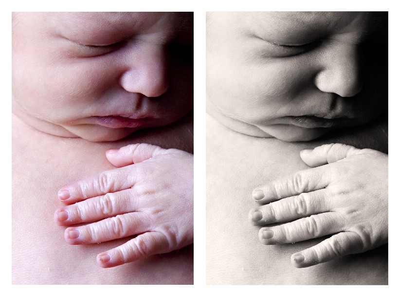 Newborn Photography Black and White